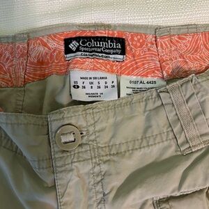 Columbia Khaki Outdoor Shorts